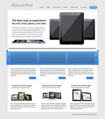 极简干净Apple iPad产品网页设计制作教程